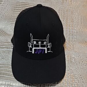 Classic Elements Black and Purple Mesh Cap
